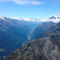 Looking south towards Zermatt