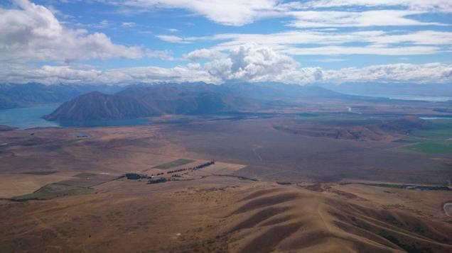 Looking back over my low save. Lake Ohau distant